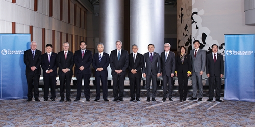 Đại diện 12 nước tham gia đàm phán TPP tại Atlanta (Mỹ). Ảnh: USTR